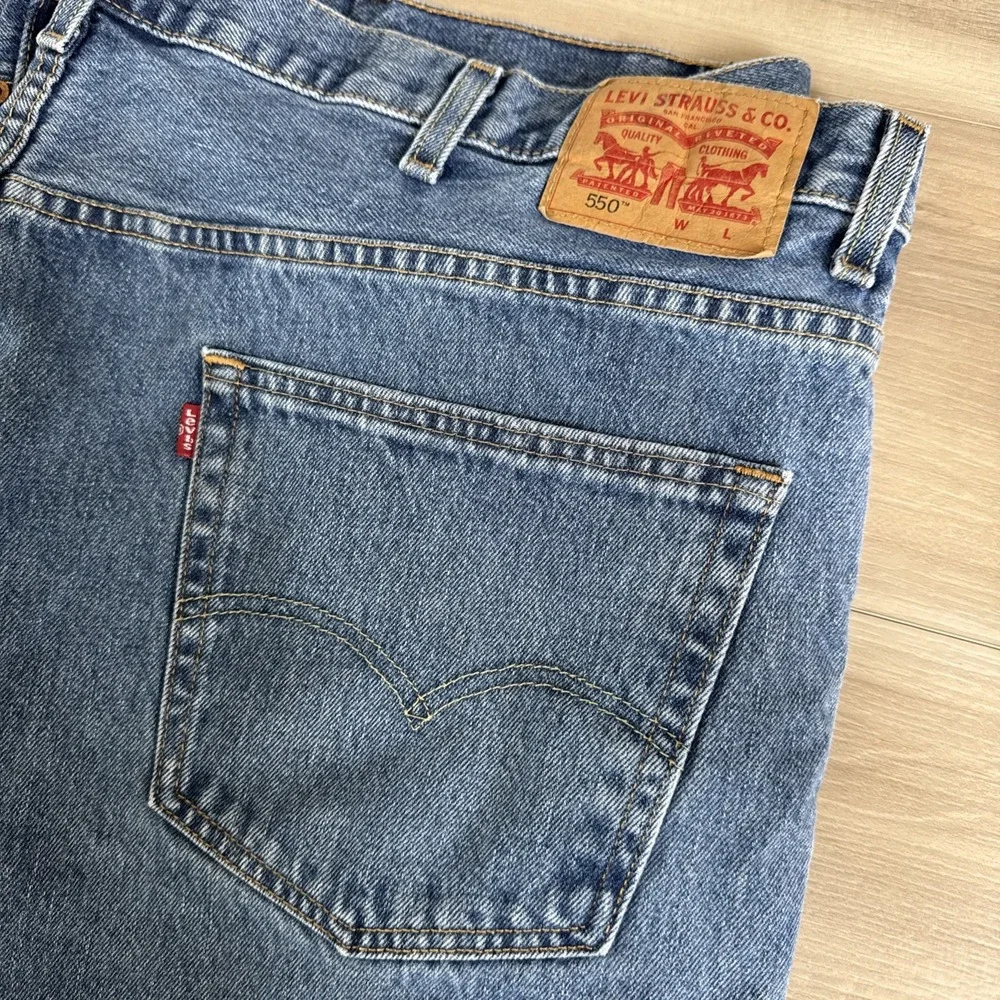 Levis 550 Jeans Big & Tall Mens Size 48 x 34 Denim Med Blue Wash 2 Pairs‎ Levi's